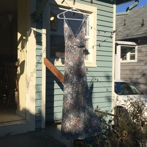 Sadie & Sage Maxi Dress, color Sage/floral, size S